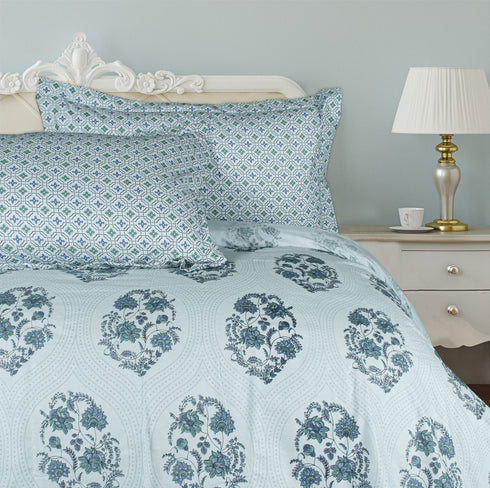 Rangriti King Size 100% Pure Cotton Bed Sheet Set with Pillow Covers by Florida