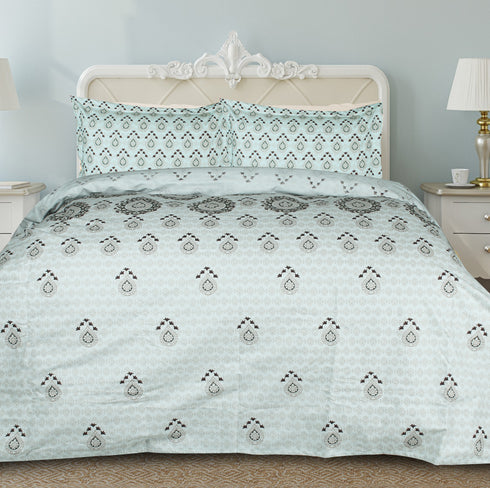 Rangriti King Size 100% Pure Cotton Bed Sheet Set with Pillow Covers by Florida