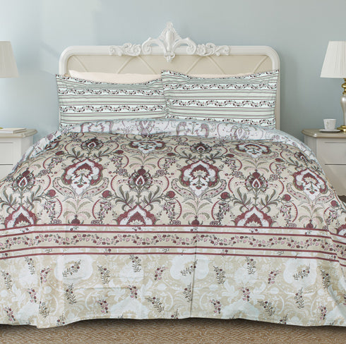 Rangriti King Size 100% Pure Cotton Bed Sheet Set with Pillow Covers by Florida