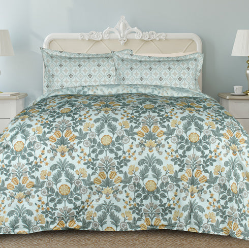 Rangriti King Size 100% Pure Cotton Bed Sheet Set with Pillow Covers by Florida