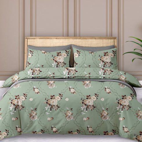 Florida Rome Box Double Bedsheet Set with 2 Pillow Covers & Carry Bag - Perfect for Gifting