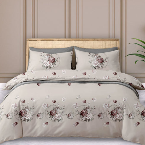 Florida Rome Box Double Bedsheet Set with 2 Pillow Covers & Carry Bag - Perfect for Gifting