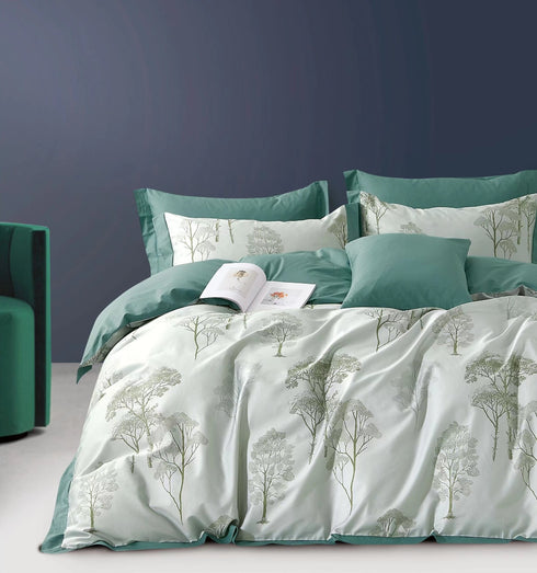 Stockholm 400 TC 100% Cotton King Size Bed Sheet Set with Pillow Covers