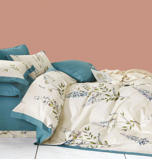 Stockholm 400 TC 100% Cotton King Size Bed Sheet Set with Pillow Covers