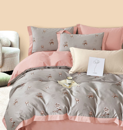 Stockholm 400 TC 100% Cotton King Size Bed Sheet Set with Pillow Covers