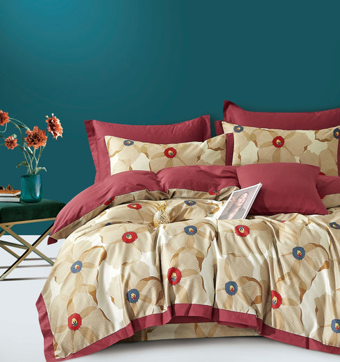 Stockholm 400 TC 100% Cotton King Size Bed Sheet Set with Pillow Covers