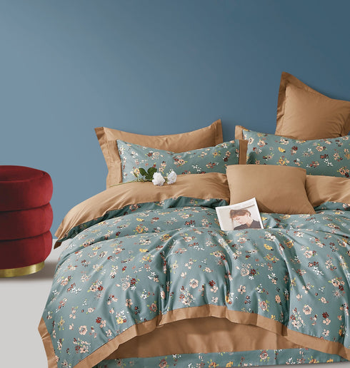 Stockholm 400 TC 100% Cotton King Size Bed Sheet Set with Pillow Covers