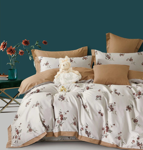 Stockholm 400 TC 100% Cotton King Size Bed Sheet Set with Pillow Covers