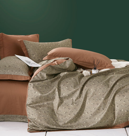 Stockholm 400 TC 100% Cotton King Size Bed Sheet Set with Pillow Covers