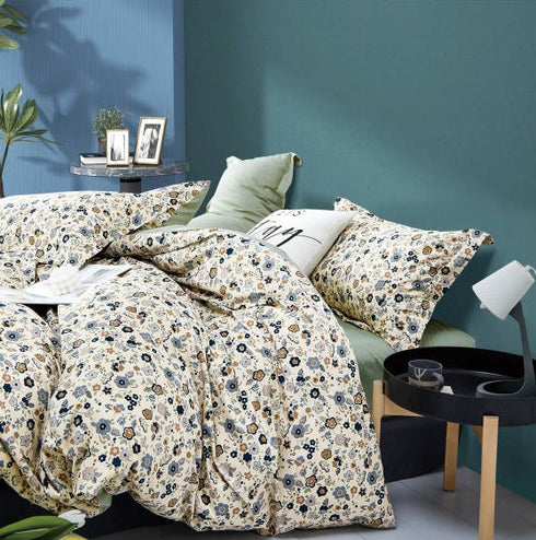 San Diego 250 TC King Size 100% Cotton Imported Bed Sheet Set with 2 Pillow Covers by Florida