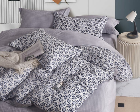 San Diego 250 TC King Size 100% Cotton Imported Bed Sheet Set with 2 Pillow Covers by Florida