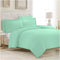 Shades 100% Cotton 300 TC King Size Bed Sheet Set by Florida (Turquoise Green)