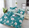 Spiral 5 Piece Set - One Bedsheet with 2 Quilted Cushion & 2 Pillow Cover for Double Bed
