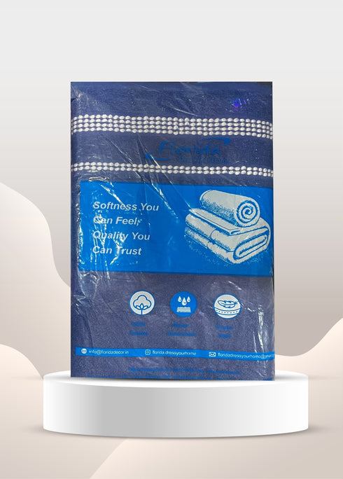 Florida Splash 100% Pure Cotton Bath Towel - Blue