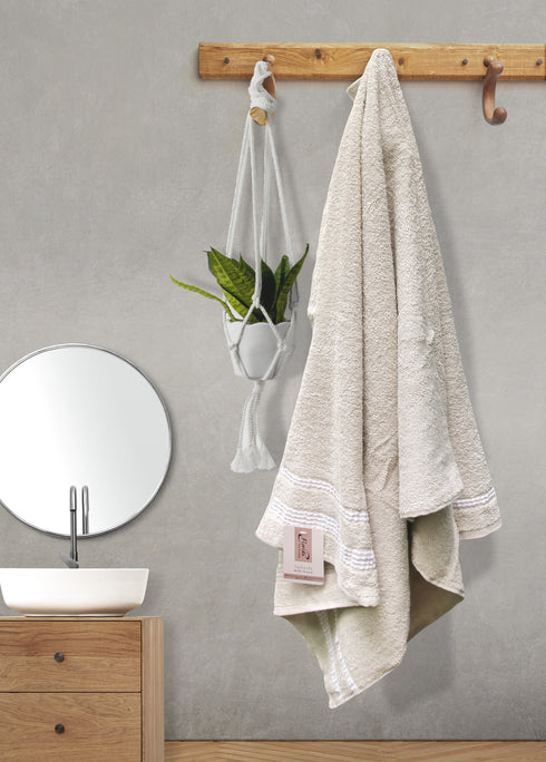 Florida Splash 100% Pure Cotton Bath Towel - Cream