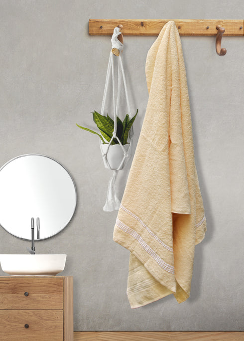 Florida Splash 100% Pure Cotton Bath Towel - Mustard