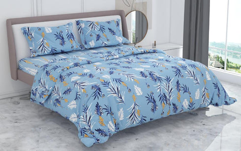 Super Bloom Cotton Bed Sheet Set with Pillow Covers by Florida