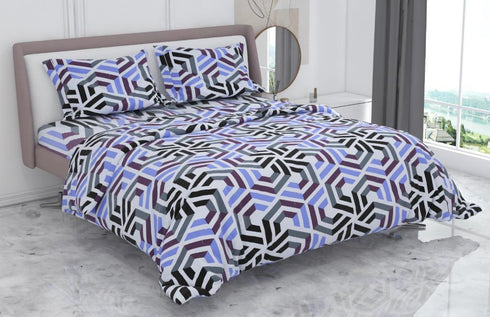 Super Bloom Cotton Bed Sheet Set with Pillow Covers by Florida