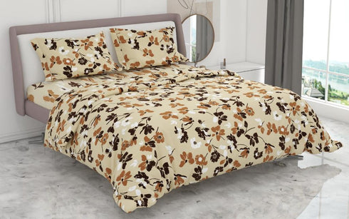 Super Bloom Cotton Bed Sheet Set with Pillow Covers by Florida