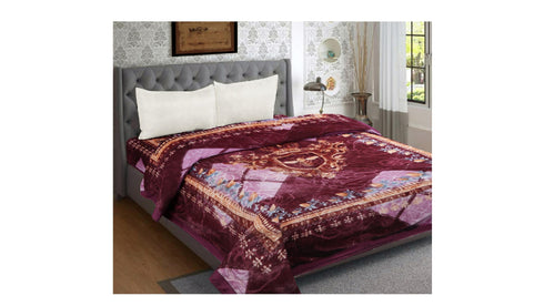 Trim by Florida 2 Ply Super Soft Double Mink Blanket for Winter