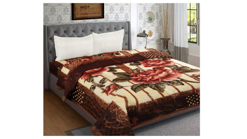 Trim by Florida 2 Ply Super Soft Double Mink Blanket for Winter