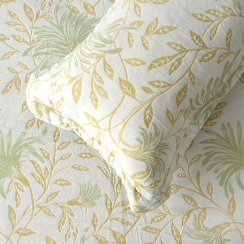 Florida Imagica King Size Warm Bedsheet for Winter with Pillow Covers - Velvet Pattern - Signature Burnout Technique