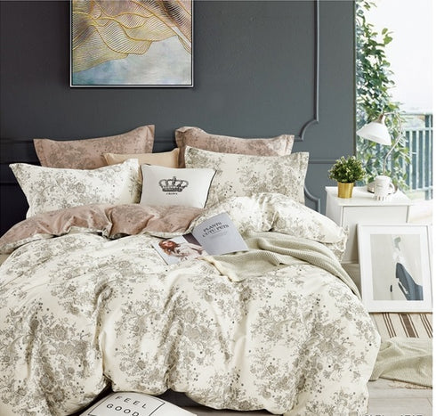 Valancia by Florida 100% Cotton King Size Reversible Comforter for Double Bed