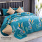 Venessa 5 Piece Set - One King Size Bedsheet with 2 Quilted Cushions & 2 Pillow Covers