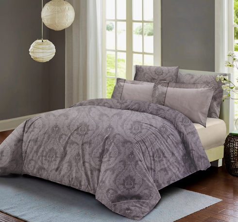 Venice King size 300 TC 100% Cotton Bed Sheet set with 4 Pillow Covers for Double Bed