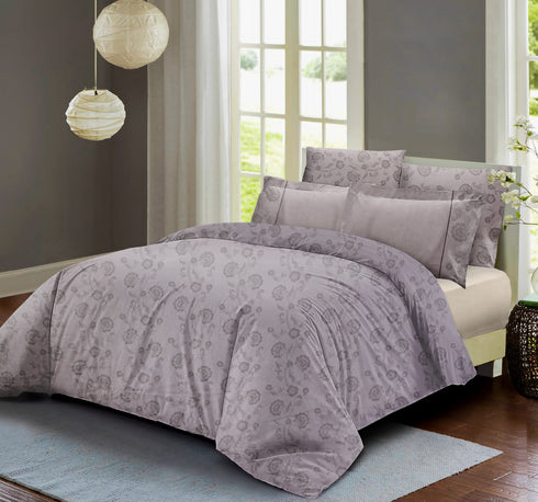 Venice King size 300 TC 100% Cotton Bed Sheet set with 4 Pillow Covers for Double Bed