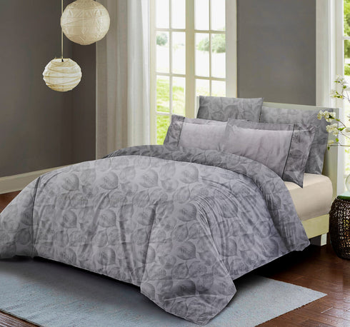 Venice King size 300 TC 100% Cotton Bed Sheet set with 4 Pillow Covers for Double Bed