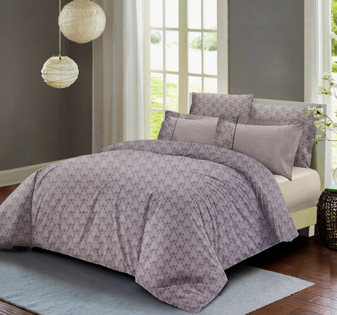 Venice King size 300 TC 100% Cotton Bed Sheet set with 4 Pillow Covers for Double Bed