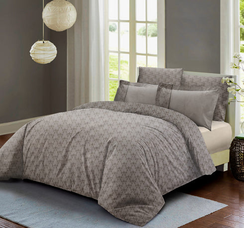 Venice King size 300 TC 100% Cotton Bed Sheet set with 4 Pillow Covers for Double Bed