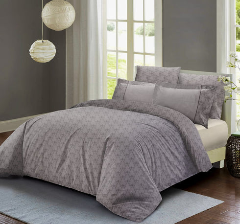 Venice King size 300 TC 100% Cotton Bed Sheet set with 4 Pillow Covers for Double Bed