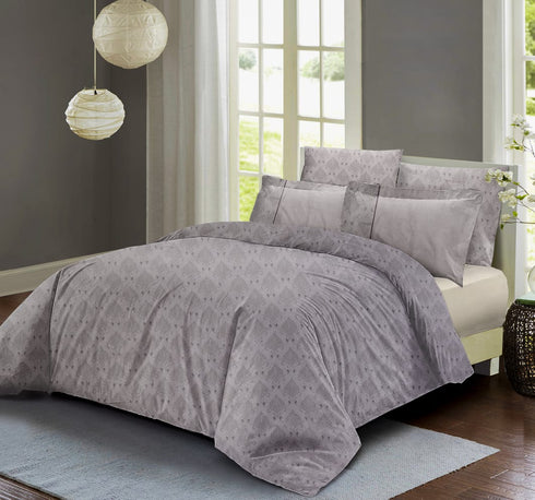 Venice King size 300 TC 100% Cotton Bed Sheet set with 4 Pillow Covers for Double Bed