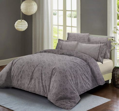 Venice King size 300 TC 100% Cotton Bed Sheet set with 4 Pillow Covers for Double Bed