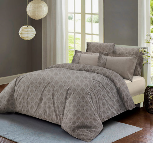 Venice King size 300 TC 100% Cotton Bed Sheet set with 4 Pillow Covers for Double Bed