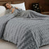 Florida Warm Hug Rabit Fur Luxurious Single Bed Supreme Soft Blanket for Heavy Winter - Grey