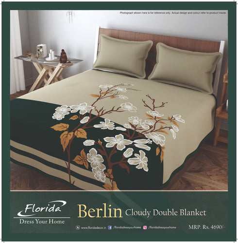 Berlin by Florida 2 Ply Double Bed Mink Blanket for Winter