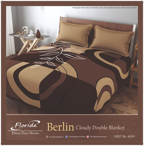 Berlin by Florida 2 Ply Double Bed Mink Blanket for Winter