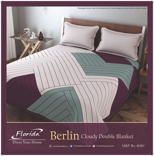 Berlin by Florida 2 Ply Double Bed Mink Blanket for Winter