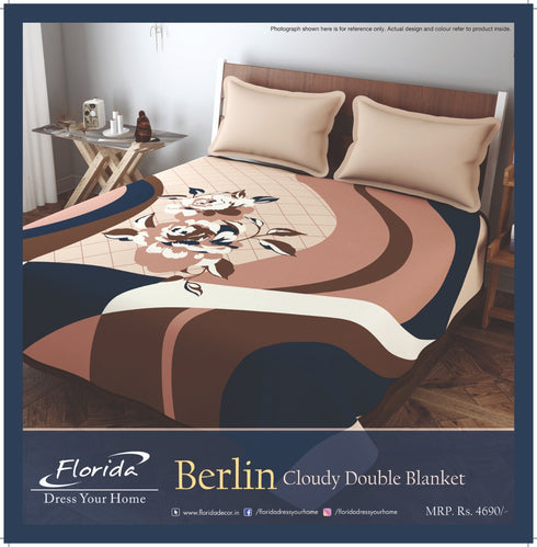 Berlin by Florida 2 Ply Double Bed Mink Blanket for Winter