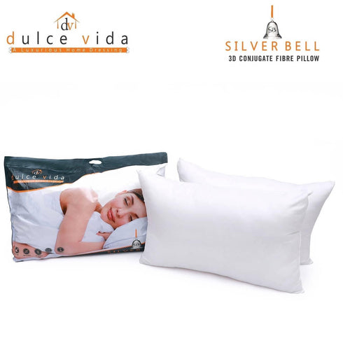 Silver Bell Pillow (White)