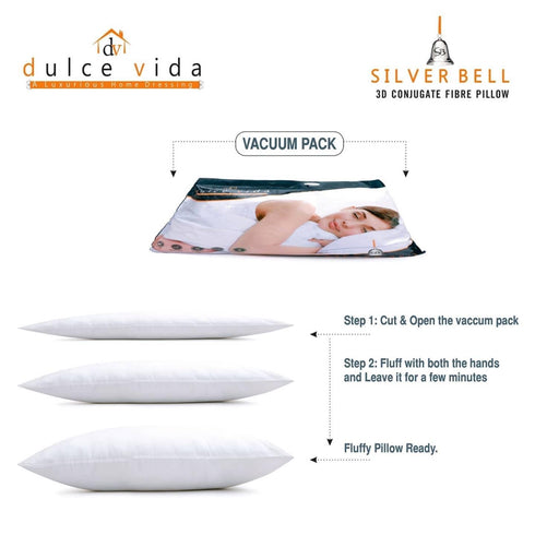 Silver Bell Pillow (White)