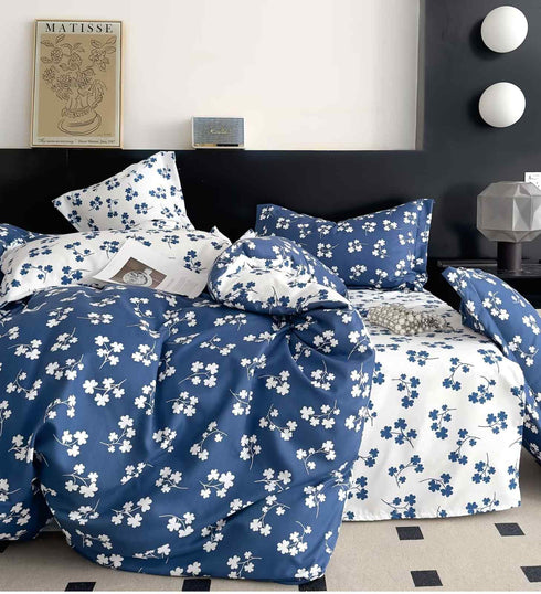 Florida Winkle Premium Quality Imported King Size Elastic Fitted Bedsheet with Coordinated Pillow Covers