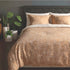 Florida Winter Delight King Size Warm Bed Sheet for Winter - Floral Beige