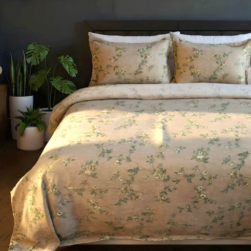 Florida Winter Delight King Size Warm Bed Sheet for Winter