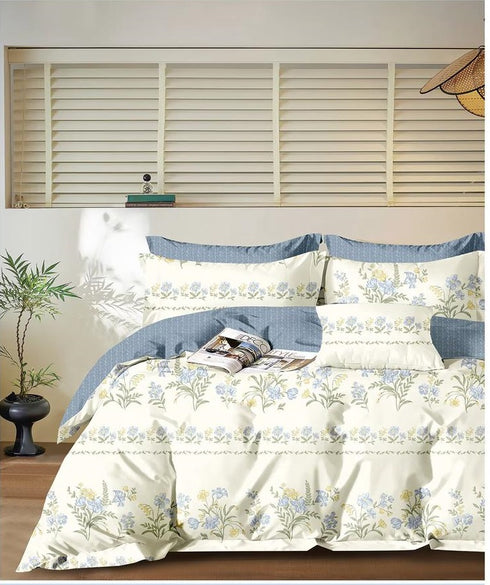 Yana Pure Cotton Single Bed Duvet Cover for Comforter, Blanket & Quilt