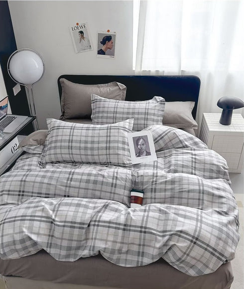 Yana Pure Cotton Single Bed Duvet Cover for Comforter, Blanket & Quilt