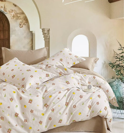 Yana Pure Cotton Single Bed Duvet Cover for Comforter, Blanket & Quilt